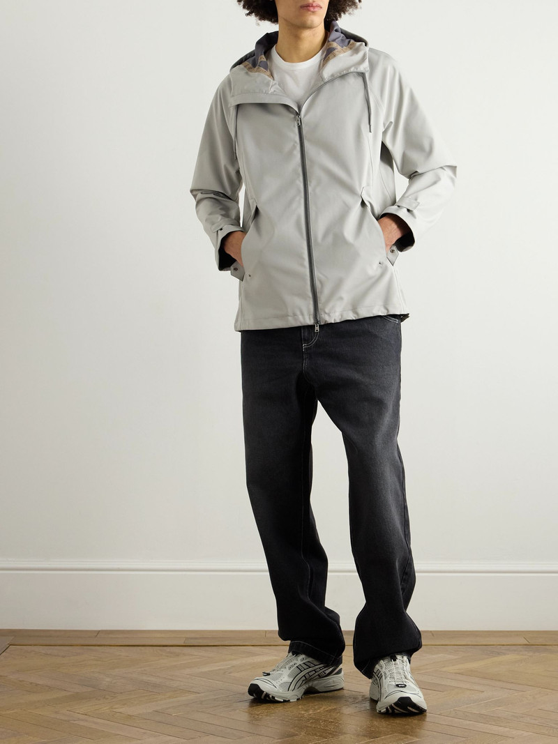 Herno Shell Hooded Jacket Gray outlook