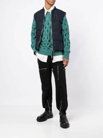 Jil Sander zip-up padded gilet outlook