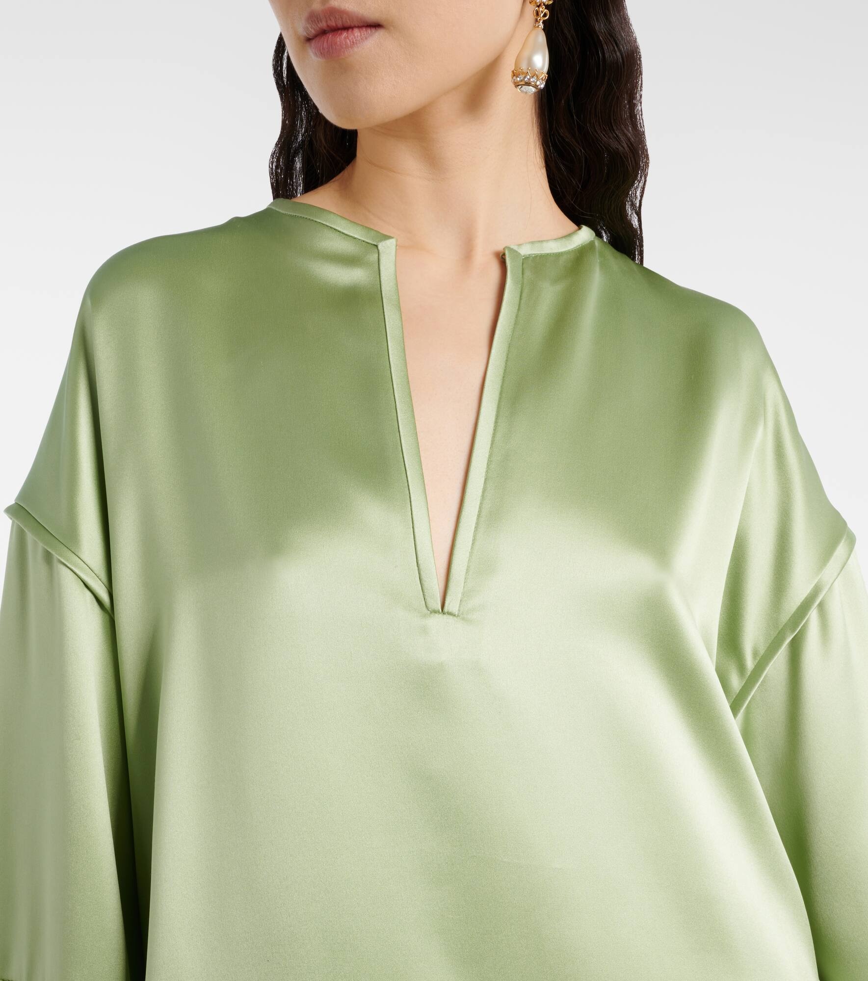 Duchesse silk kaftan - 4