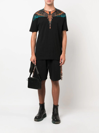 Marcelo Burlon County Of Milan fringed-trim straight sweatpants outlook