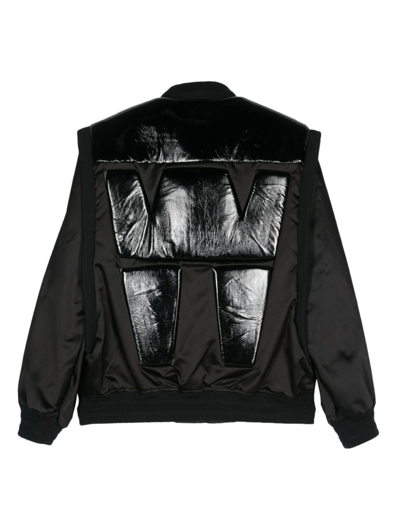 Walter Van Beirendonck Crash padded bomber jacket outlook