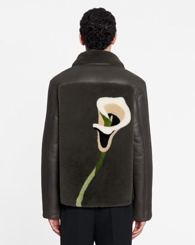 Lanvin SHEARLING JACKET WITH INTARSIA PRINT outlook