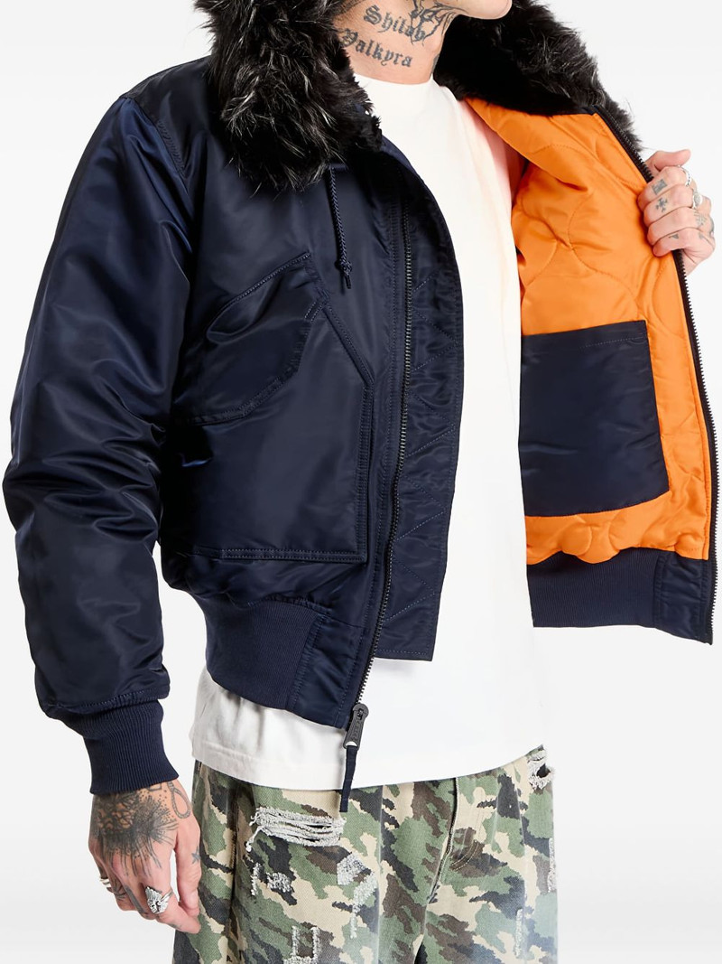 hooded faux-fur jacket 3
