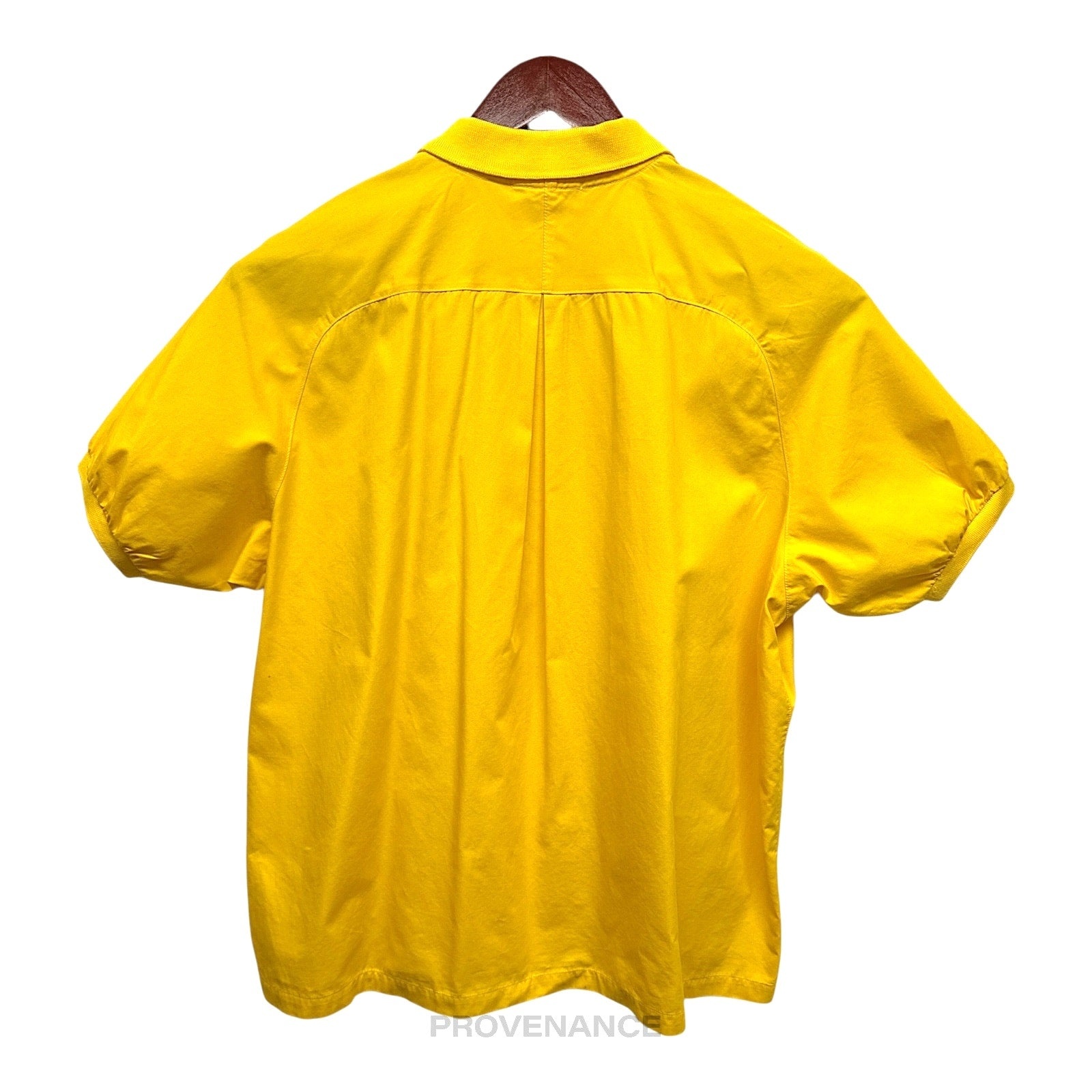 Balenciaga Sports Embroidered Bowling Shirt - Yellow M - 2
