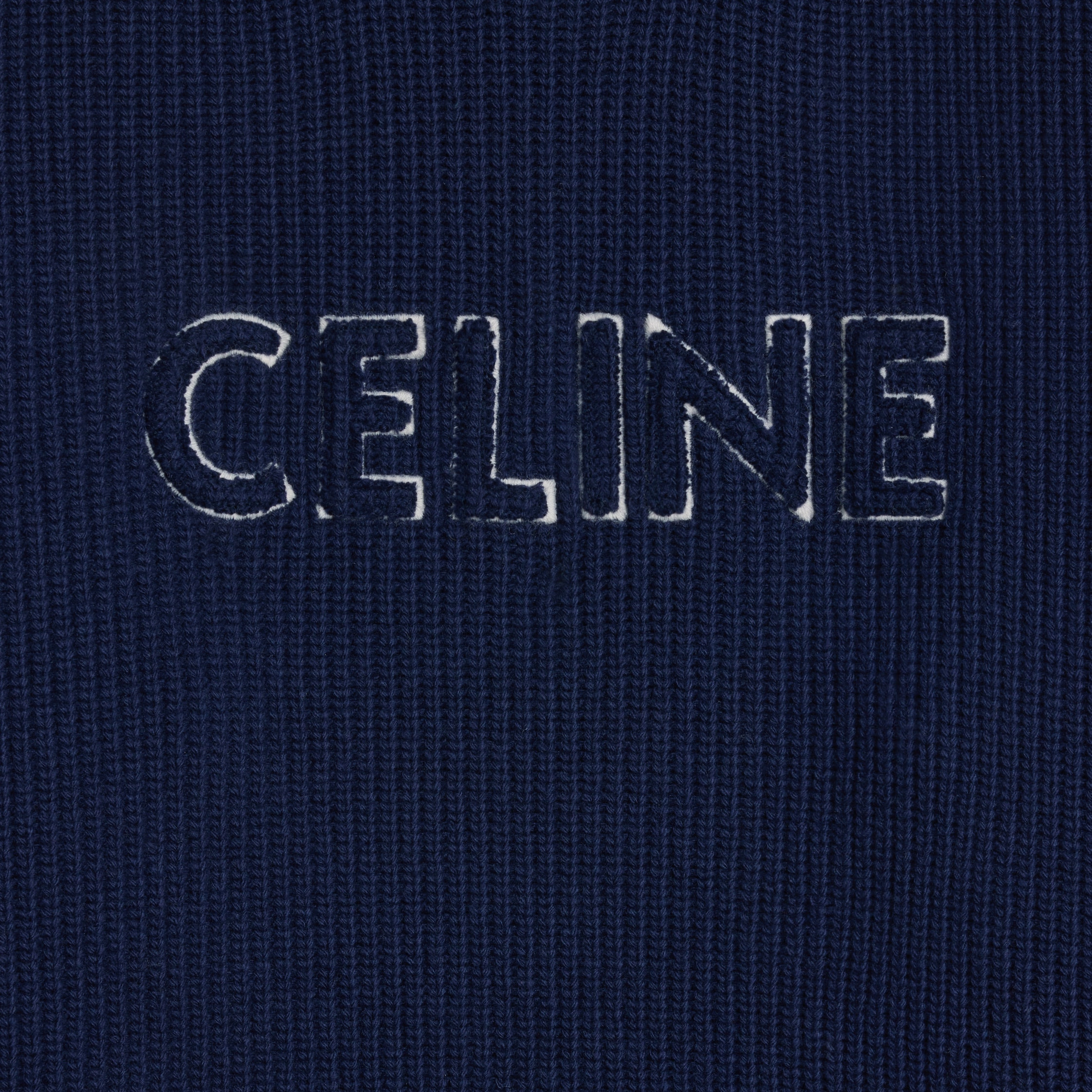 celine oversized crew neck sweater in wool - 4