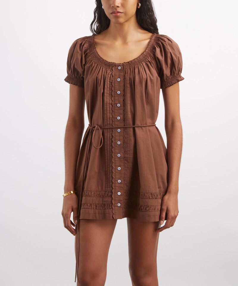DAMSON MADDER. Jayne Choc Mini Dress outlook