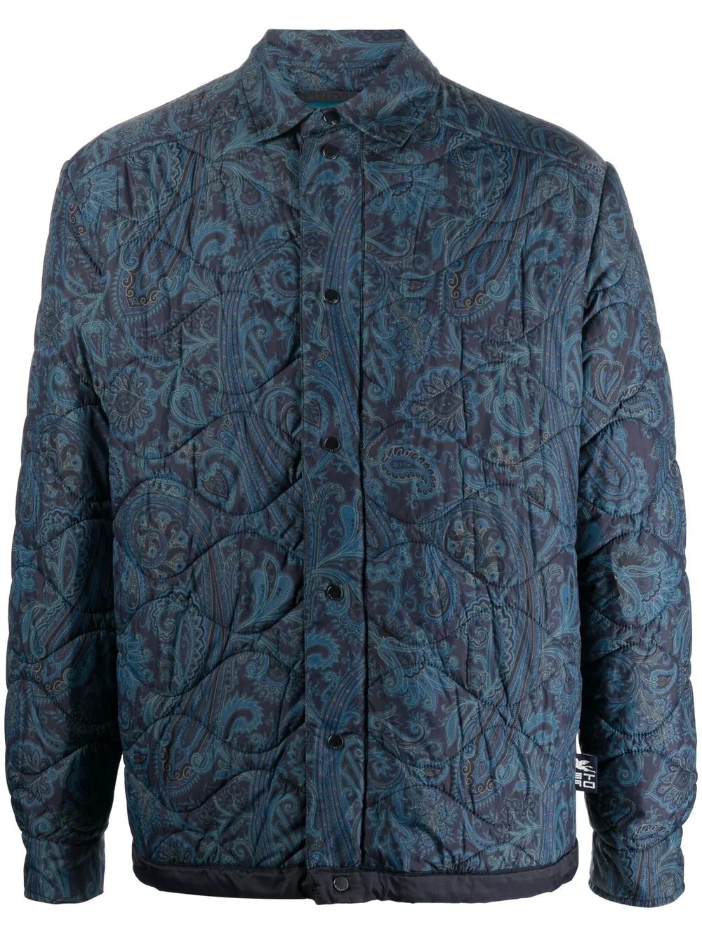 reversible paisley-print padded jacket - 1