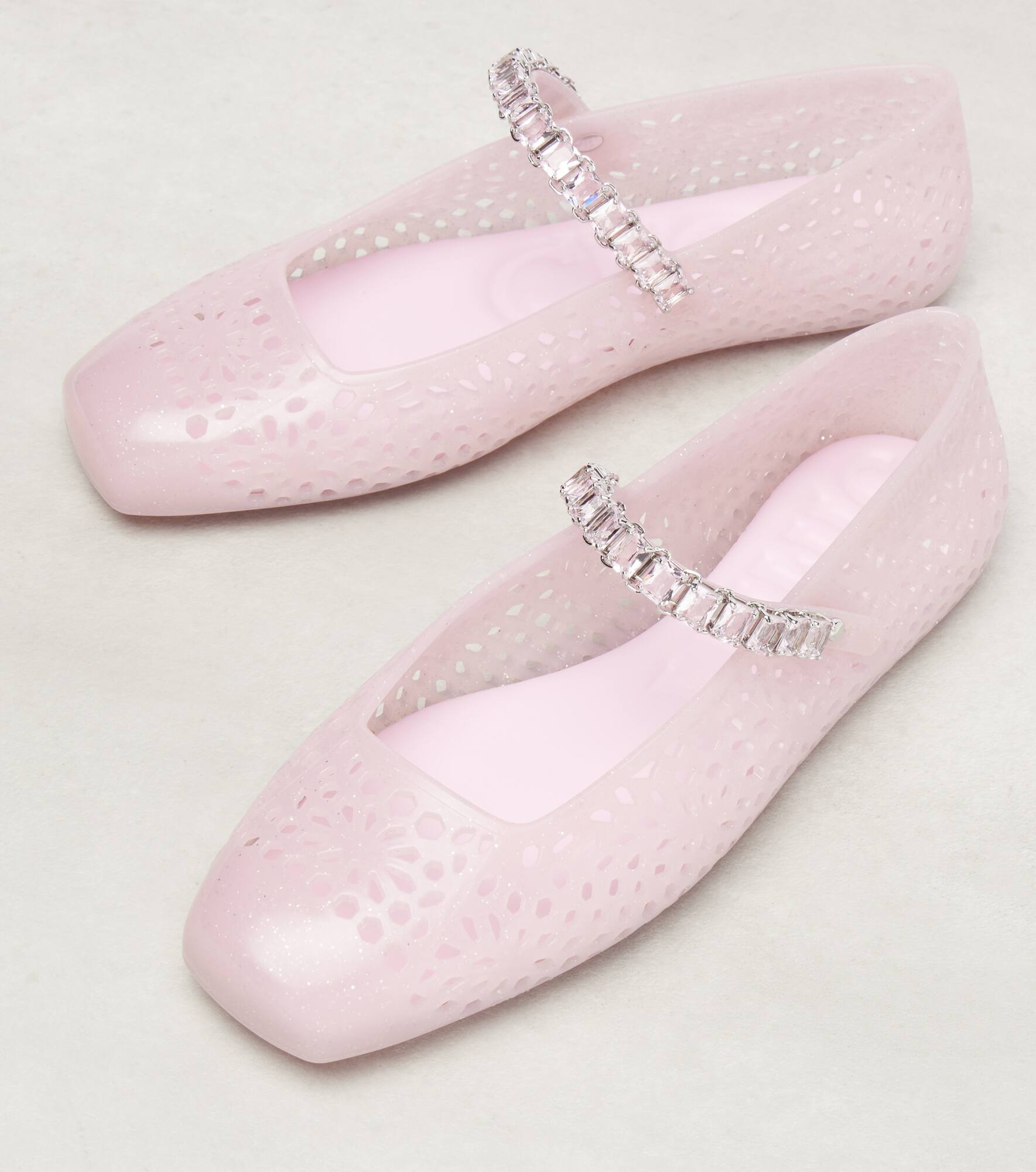 Jelly embellished PU Mary Jane flats - 5