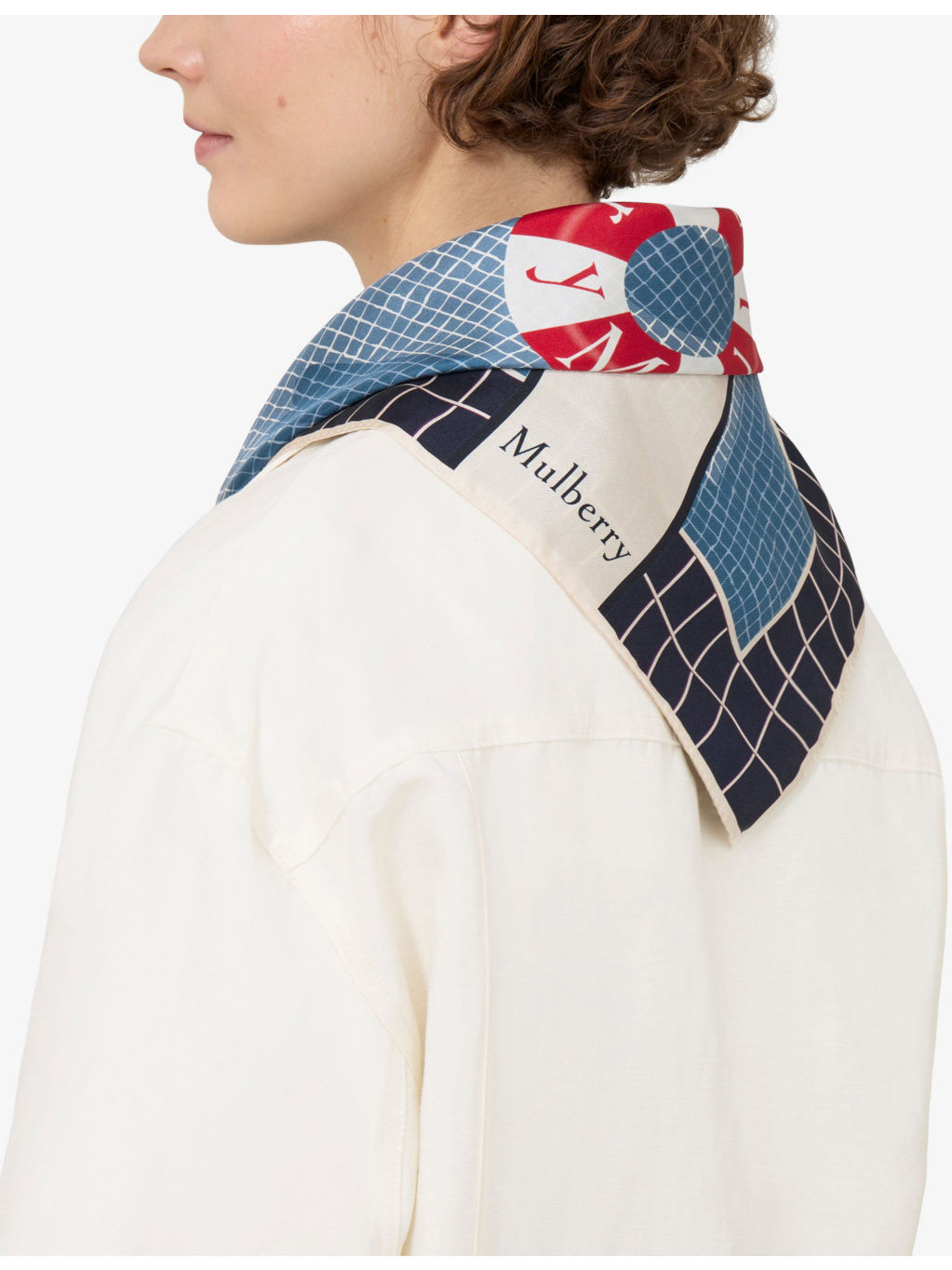 Summer Pool Square Silk-Twill Scarf - 2