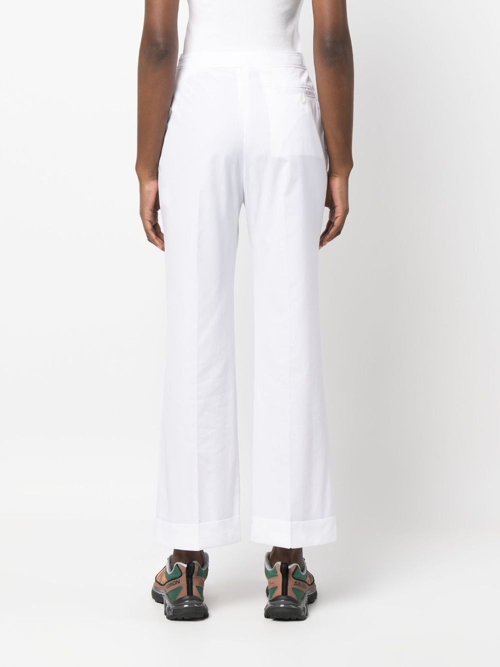 bootcut cropped trousers - 4