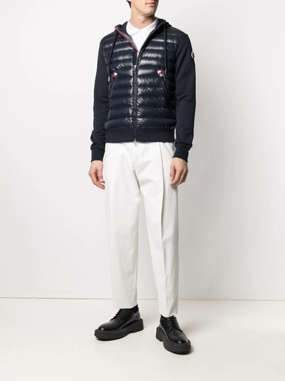 Moncler padded panel knitted cardigan outlook