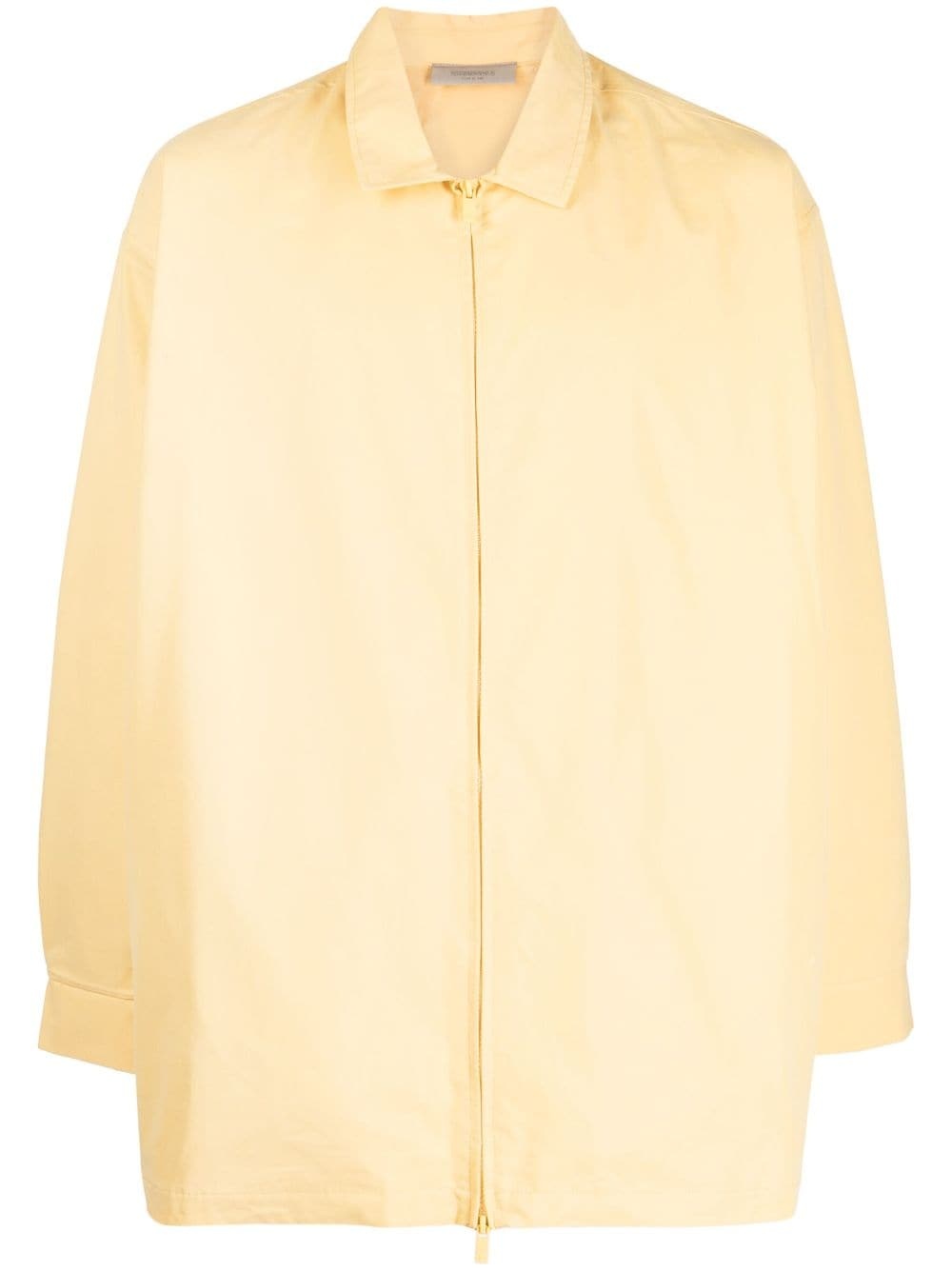 cotton-blend lightweight jacket - 1
