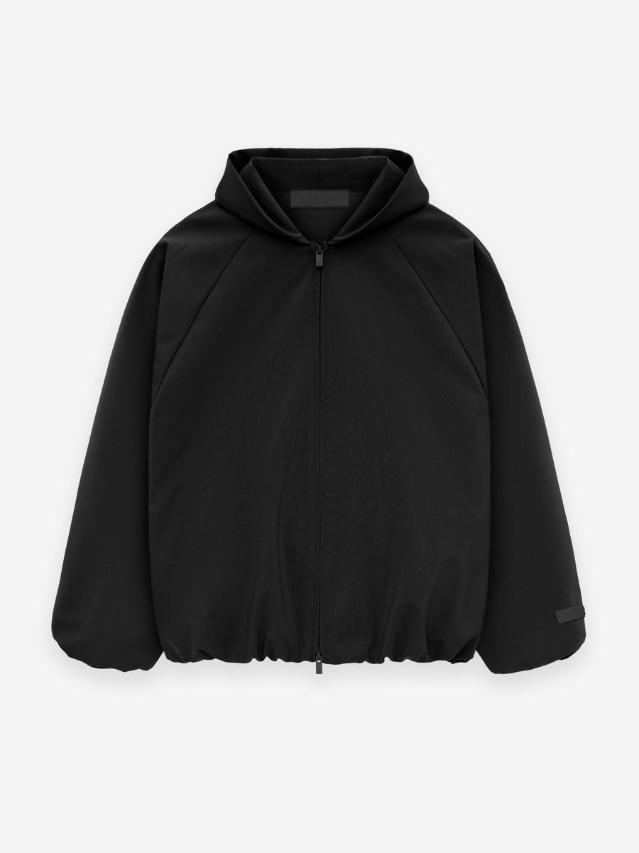 Bonded Nylon Hooded Bomber - 1