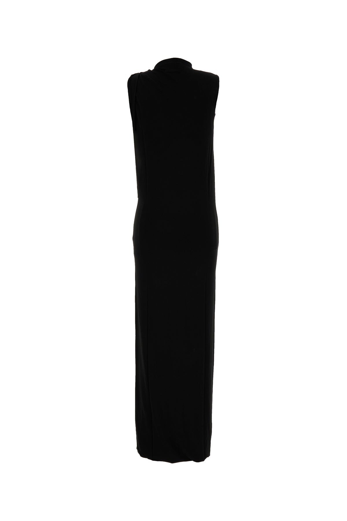 Black stretch rayon dress - 2