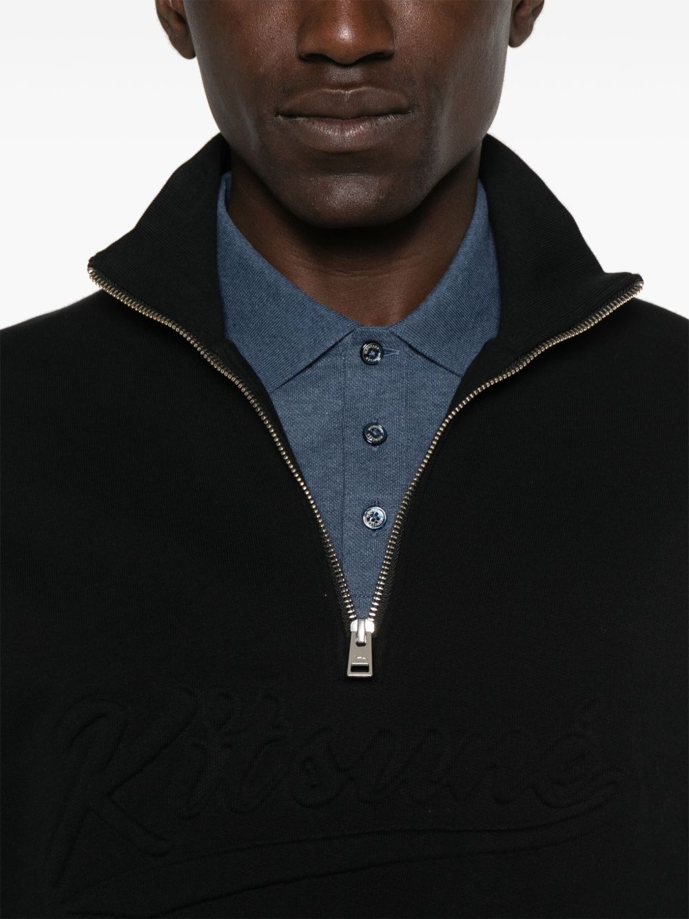 logo-embossed sweatshirt - 5