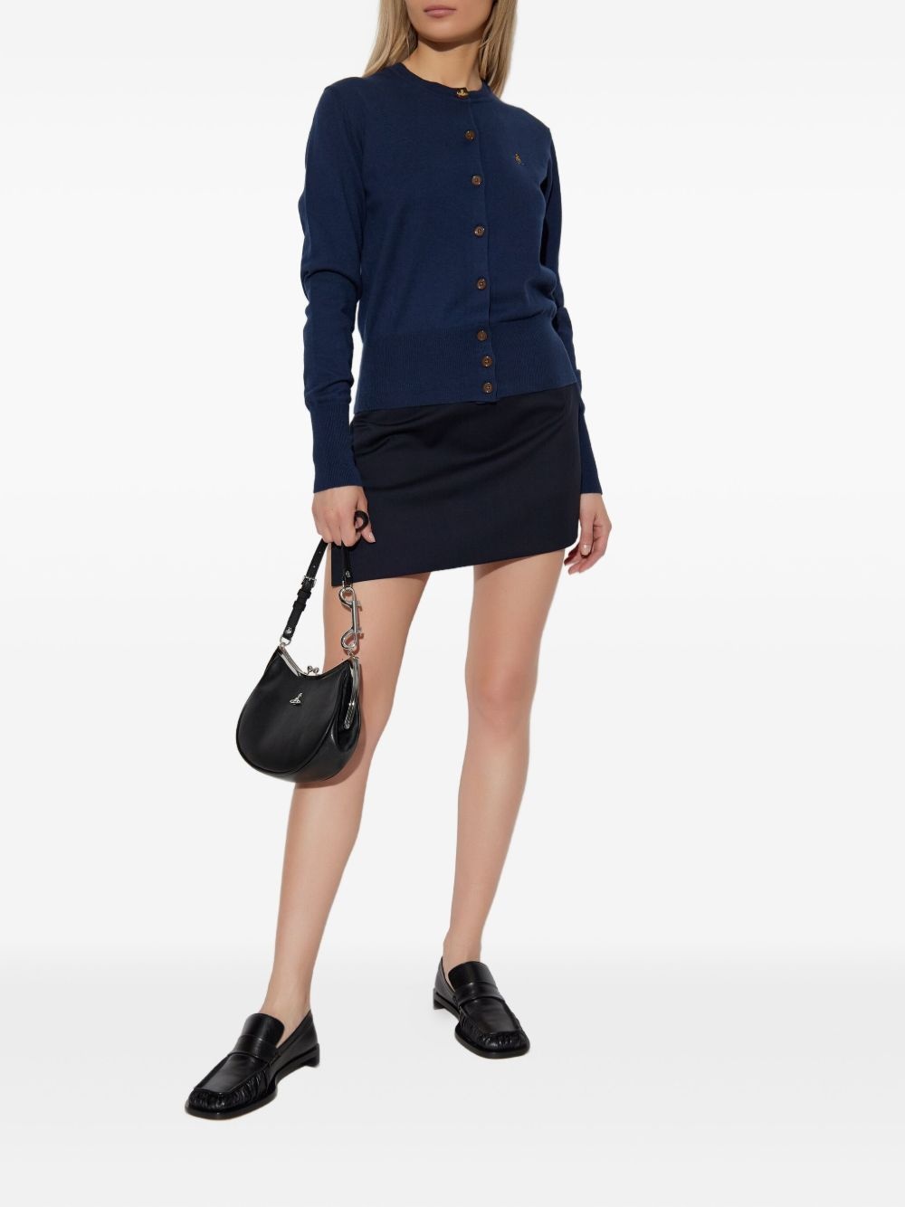 Orb-embroidered cardigan - 2