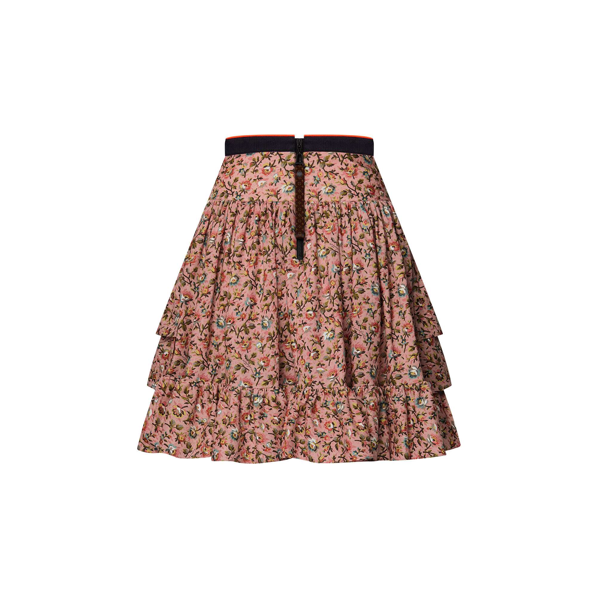 Winter Bloom Ruffled Mini Skirt - 3