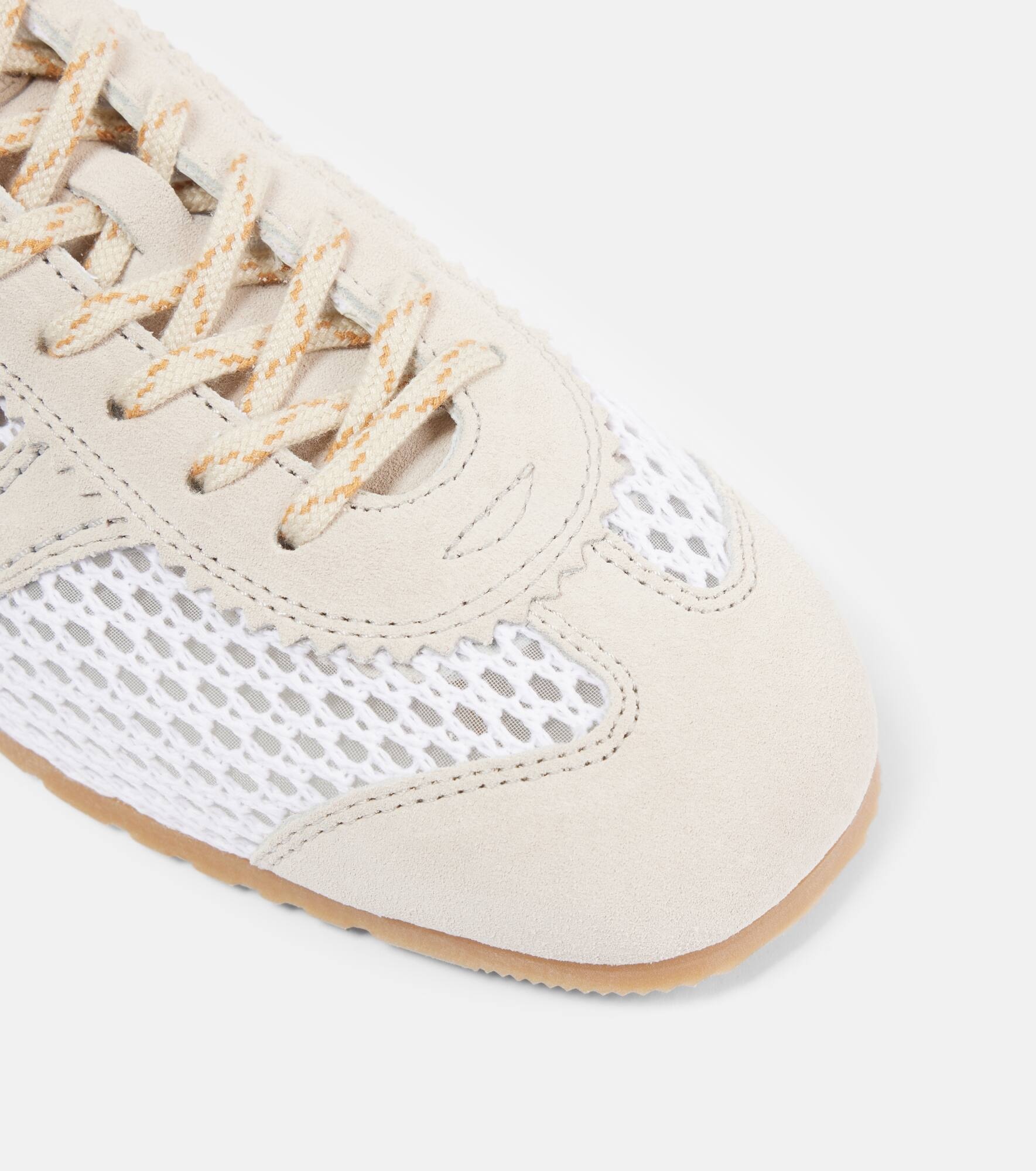 Suede-trimmed sneakers - 5