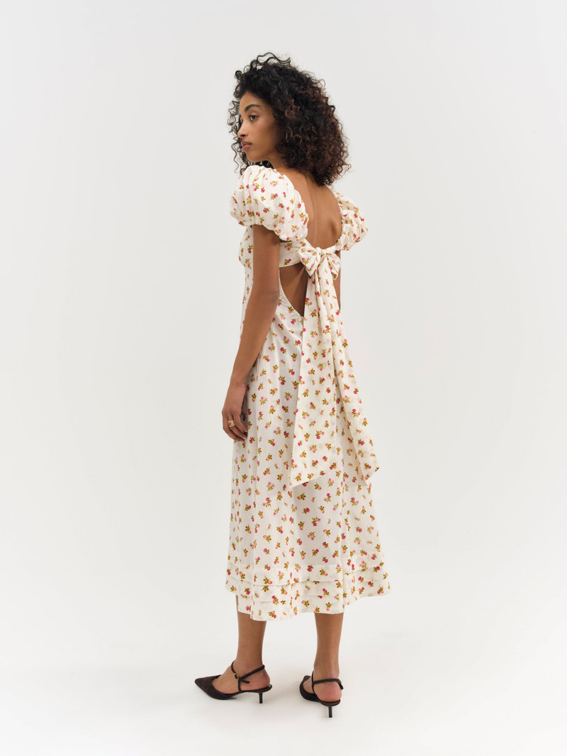 For Love & Lemons Adahlia Floral Midi Dress outlook