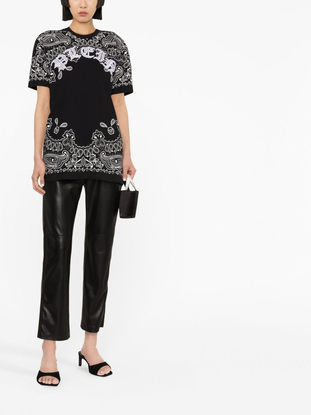 paisley-print short -sleeve T-shirt - 4