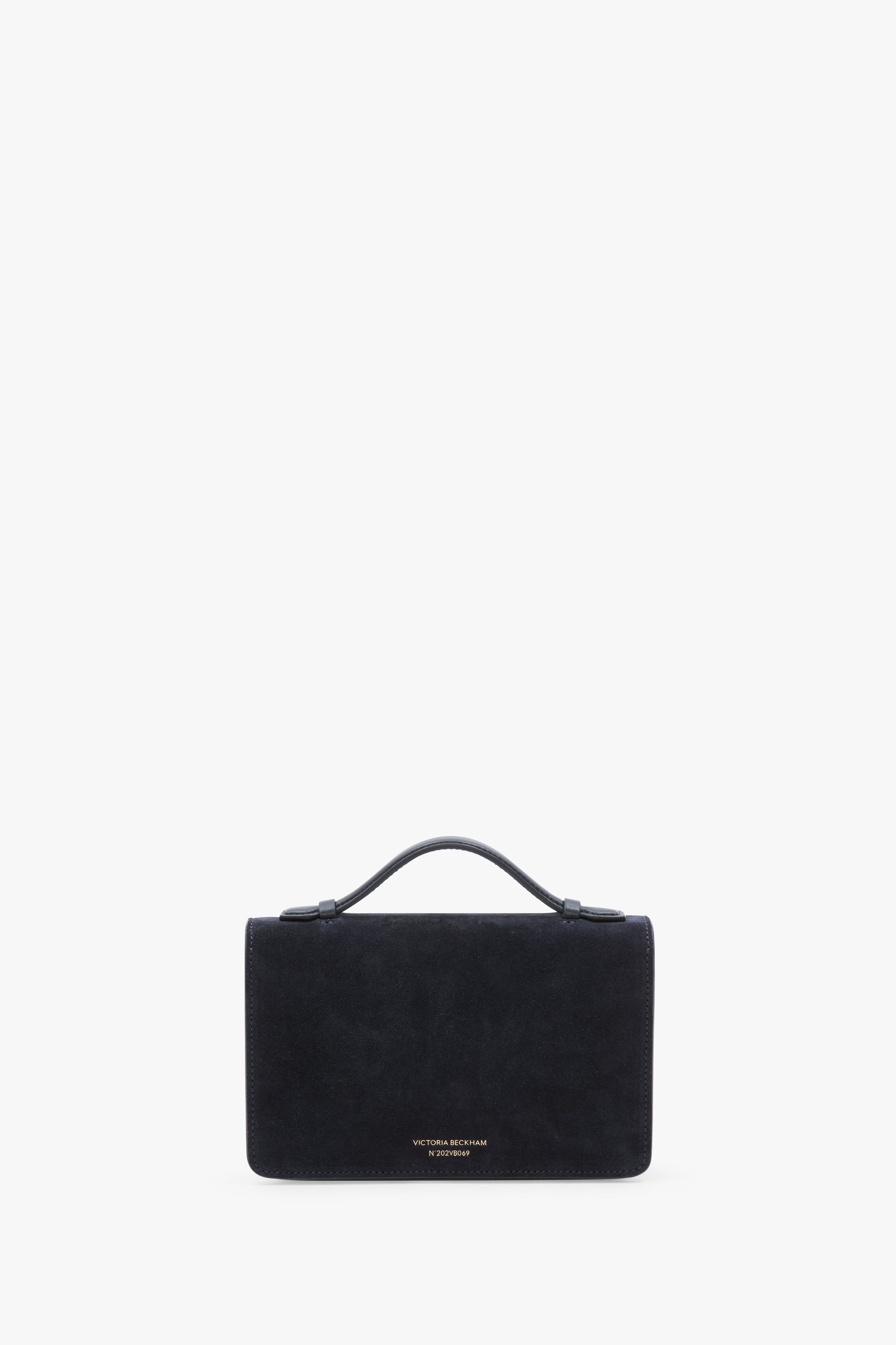 Mini Dorian Bag In Navy Suede - 5