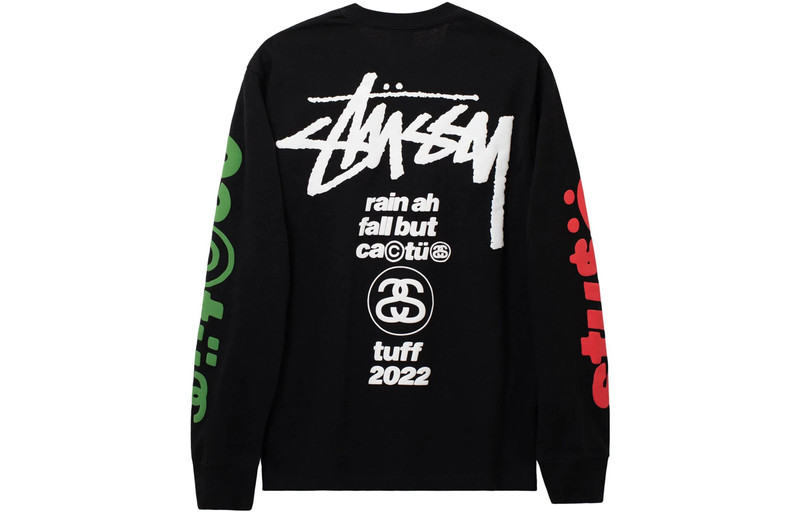 Stüssy Stussy x Cactus Plant Flea Market Sport Long-Sleeve Tee 'Black' 3993771 outlook