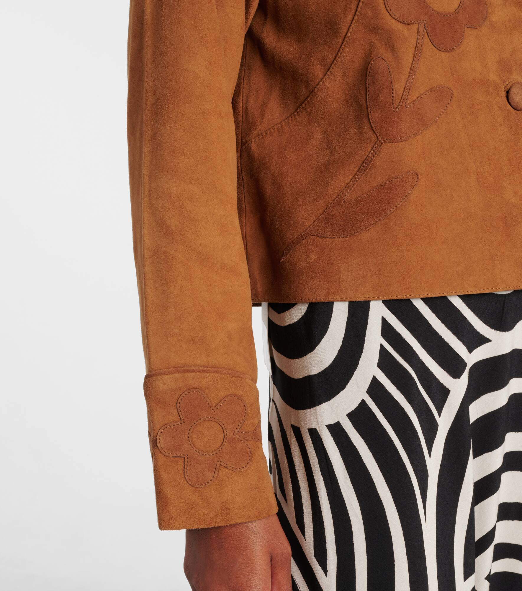Dionne appliqué suede jacket - 5