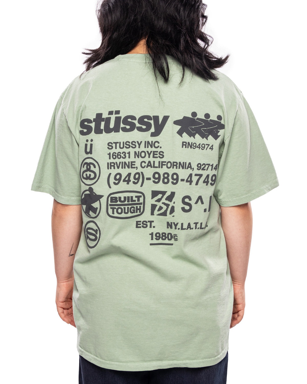 人気 ☆STUSSY☆ DNA PIGMENT DYED T-SHIRT GRANITE Stussy DNA Pigment Dyed Tee Granite Men's - SS24 - US