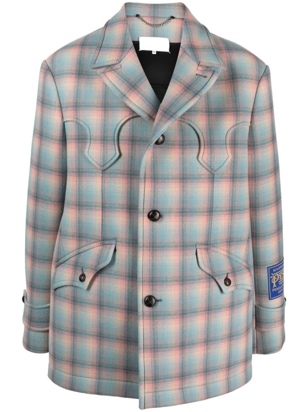 Maison Margiela Pendleton wool coat | REVERSIBLE