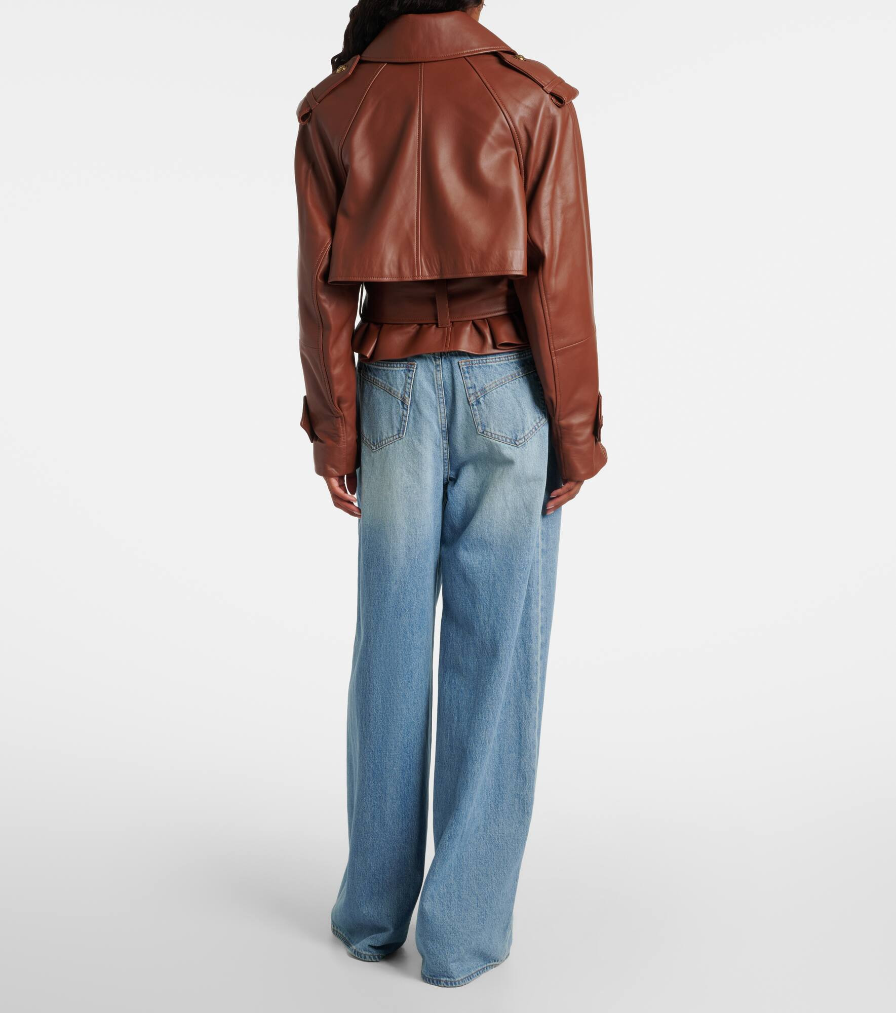 Hypnotic cropped leather jacket - 3