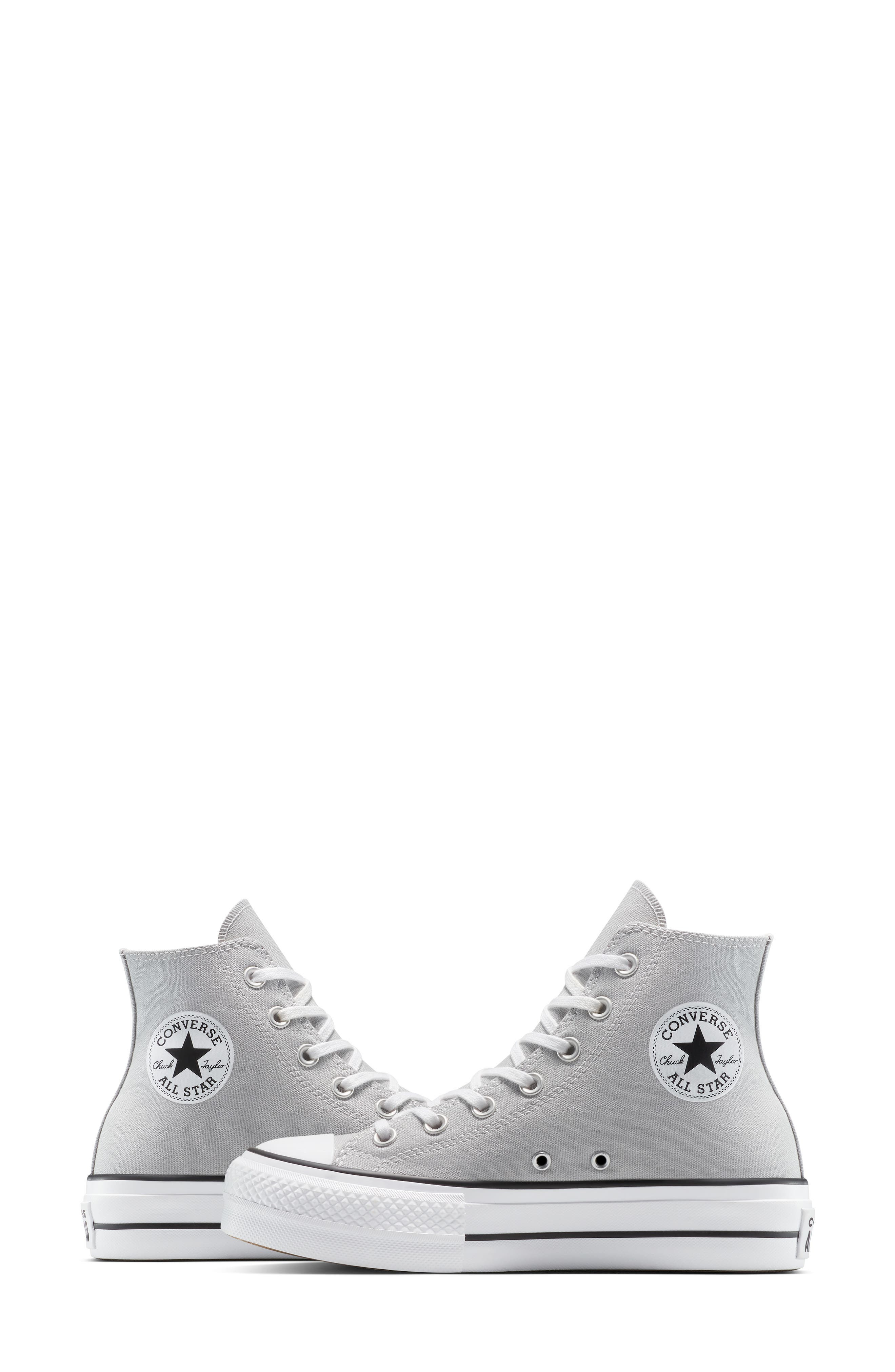 Converse Chuck Taylor® All Star® Lift High Top Platform Sneaker in Grey Area/white/black at Nordstro - 5