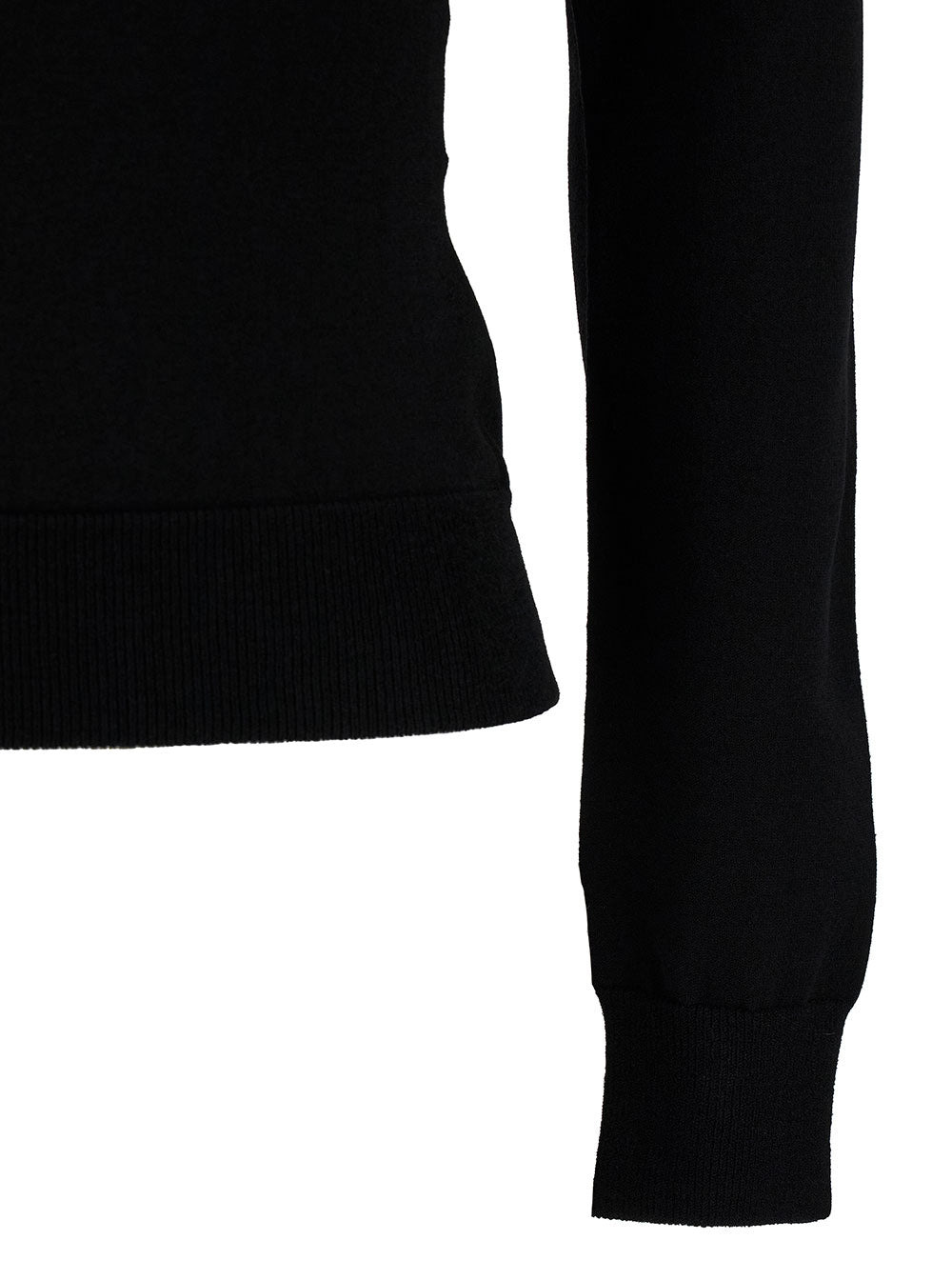 Alexander Mcqueen Women Black Top With Square Neckline In Viscose Blend Woman - 3