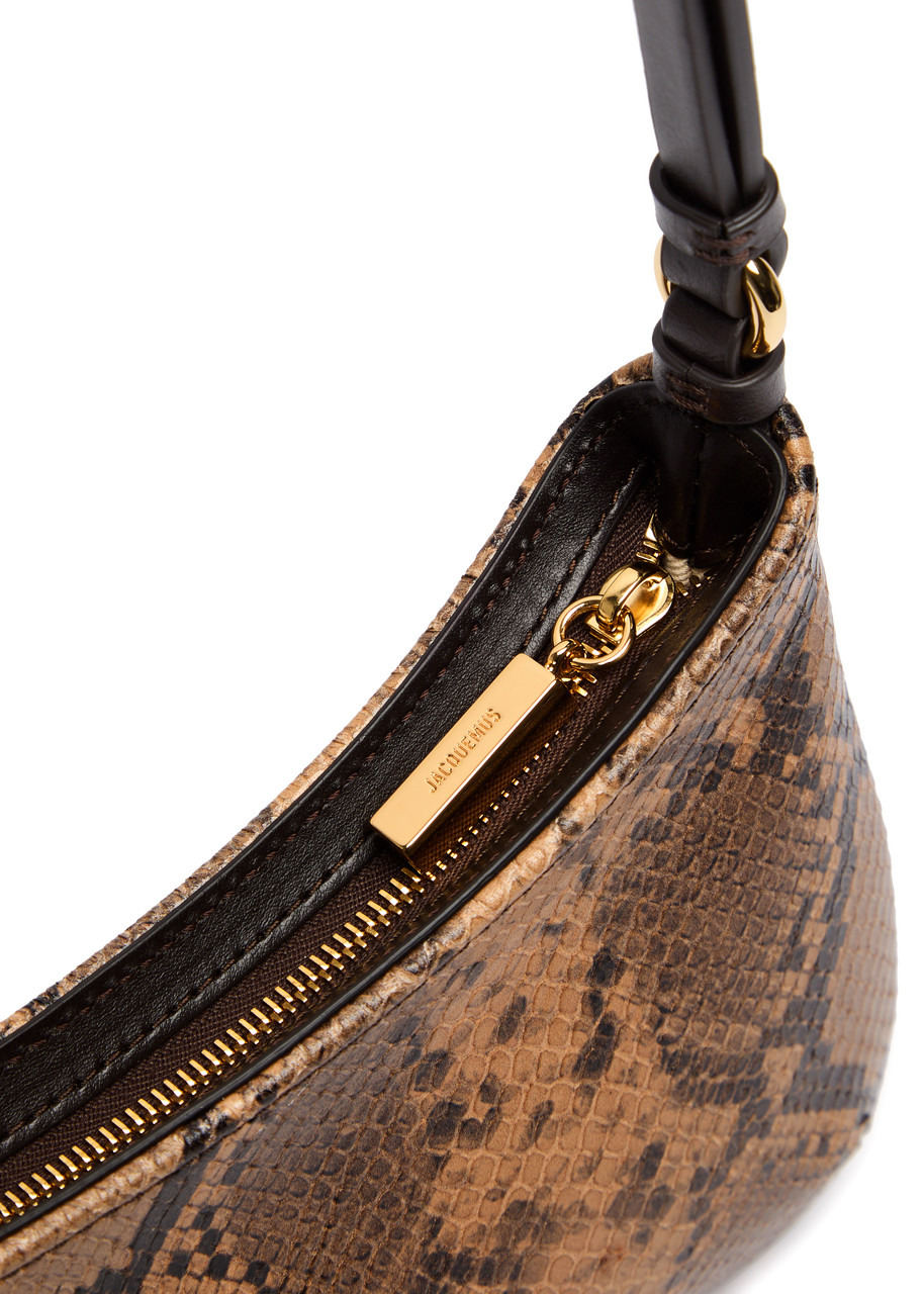 Jacquemus Le Bisou Perle Python-effect Leather Shoulder bag - 3