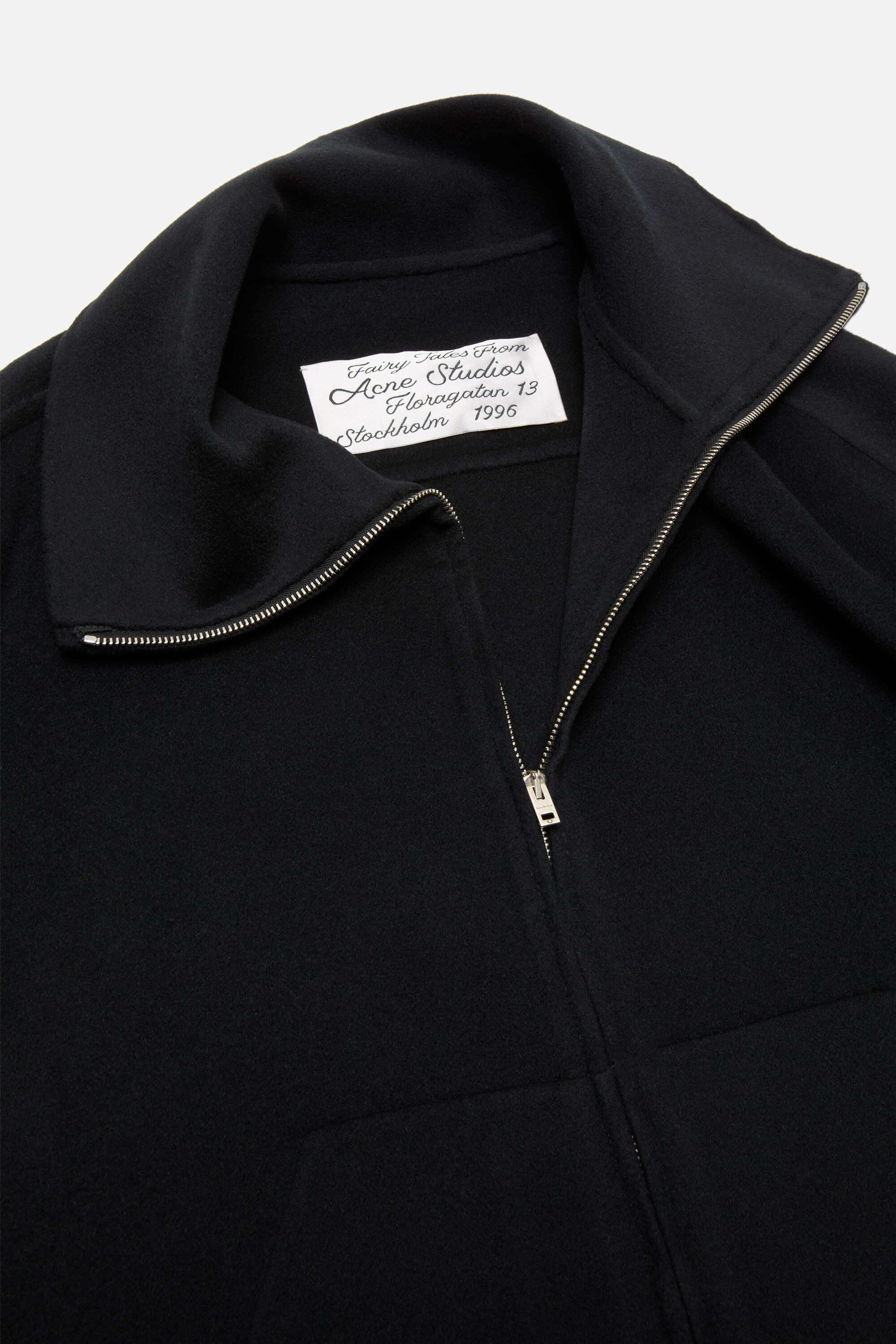 Wool zip jacket - Black - 5