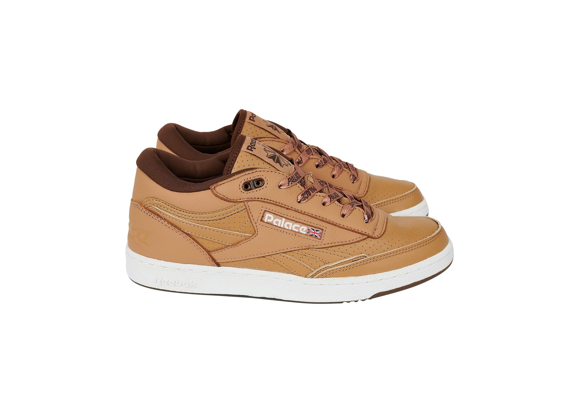 PALACE REEBOK CLUB C MID II REVENGE SOFT CAMEL / BRUSH BROWN / REEBOK LE 5 - 2