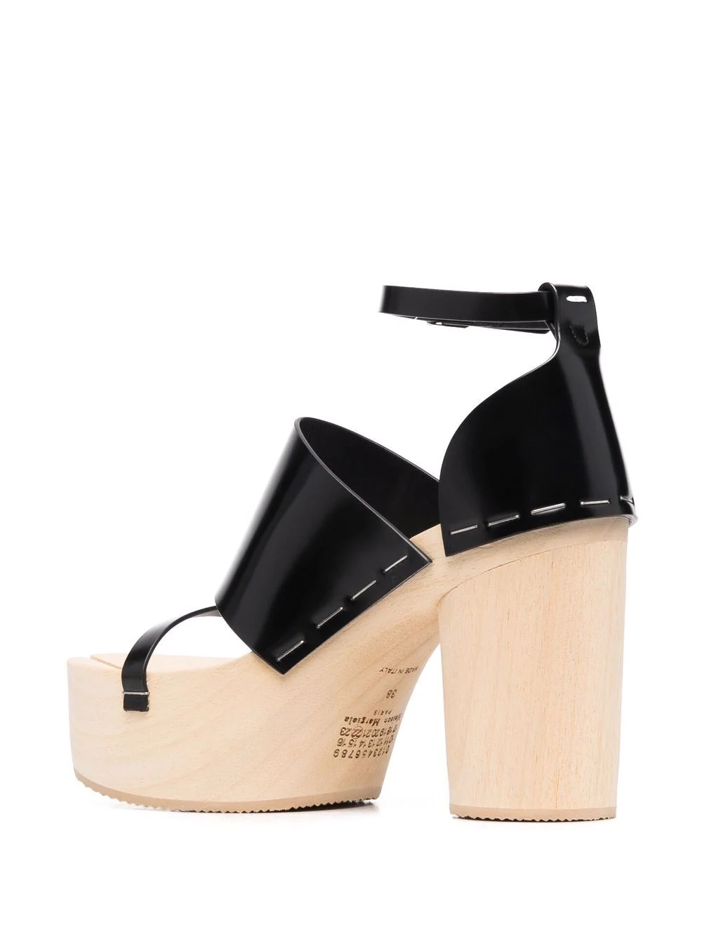 platform buckle-fastening sandals - 3