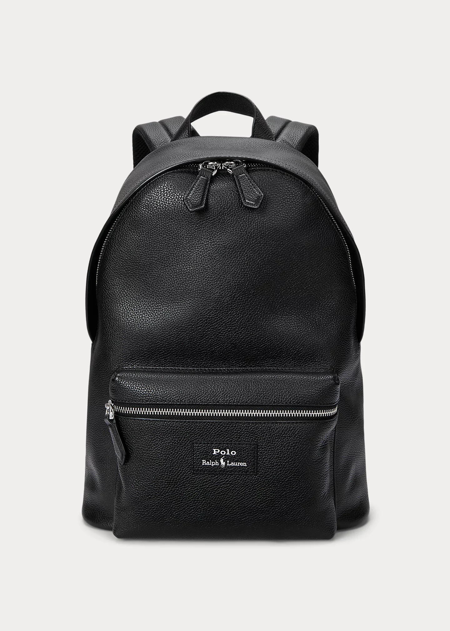Pebbled Leather Backpack - 1