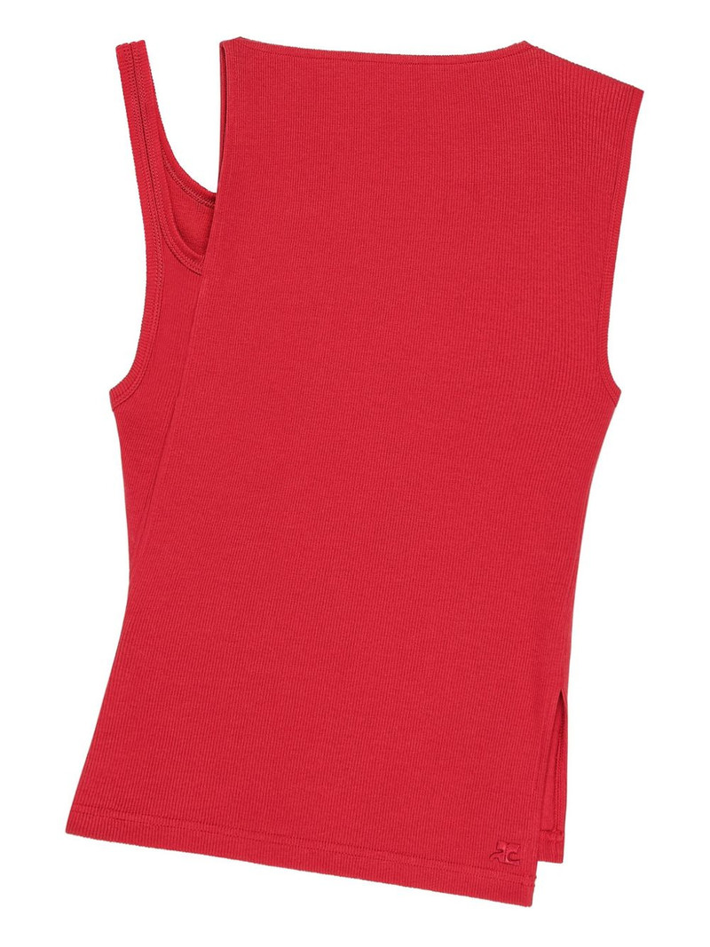 asymmetrical-neck vest 1