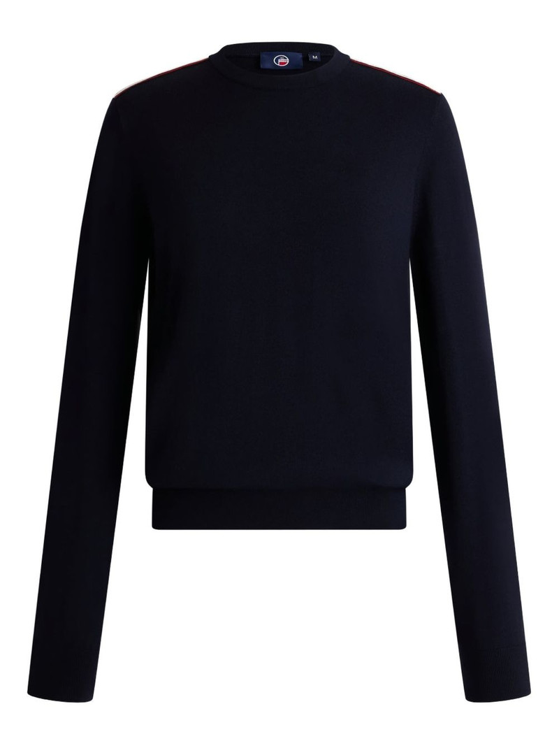 striped-detail sweater 1