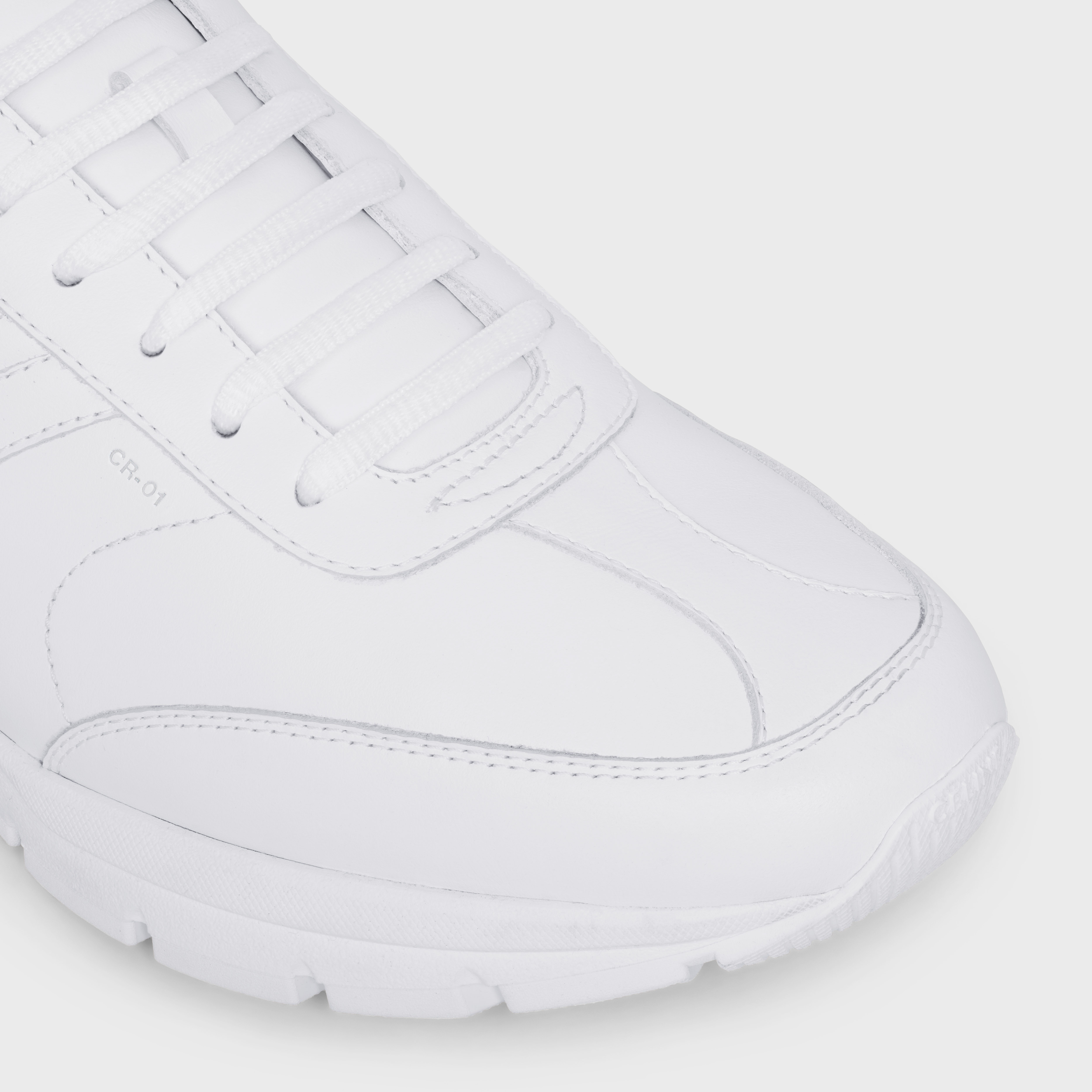 CELINE RUNNER CR-01 LOW LACE-UP SNEAKER in CALFSKIN - 4