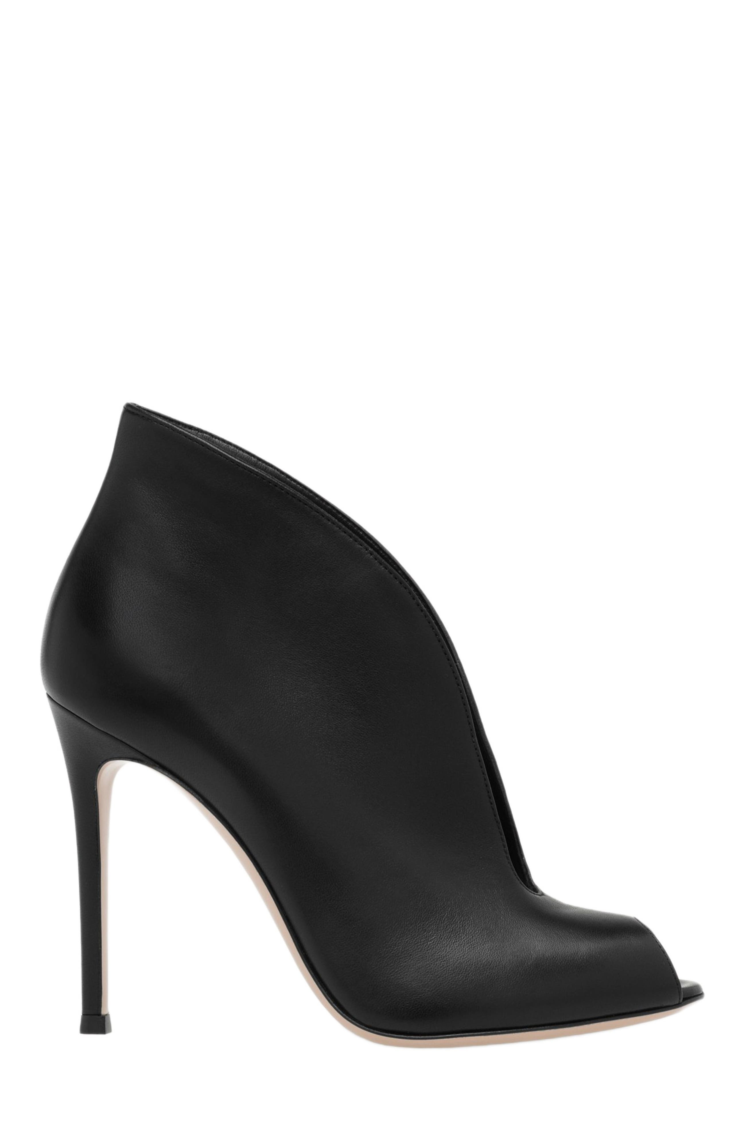 Gianvito Rossi Vamp Bootie in Black Leather at Nordstrom - 5