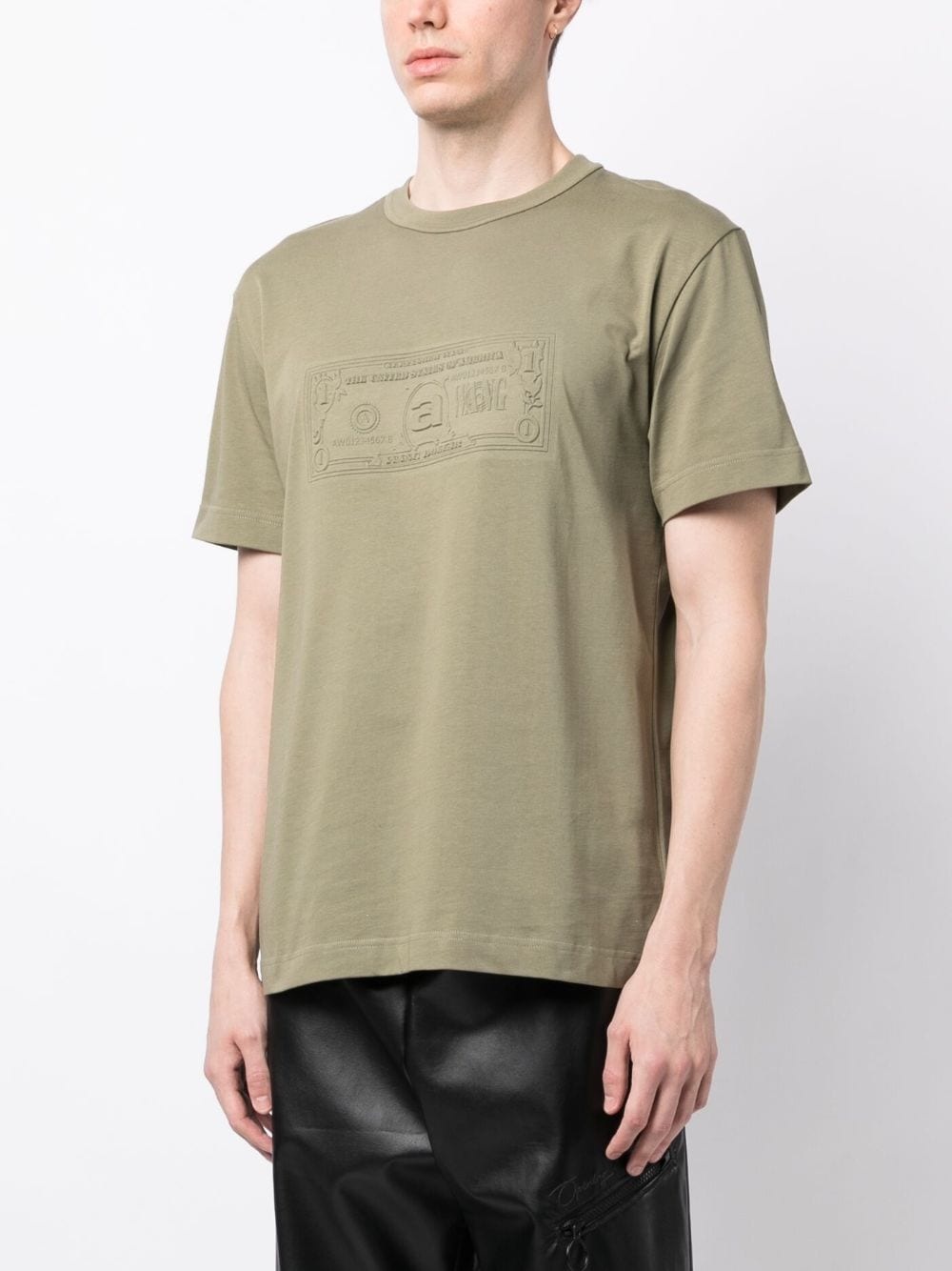 money-print short-sleeve T-shirt - 4