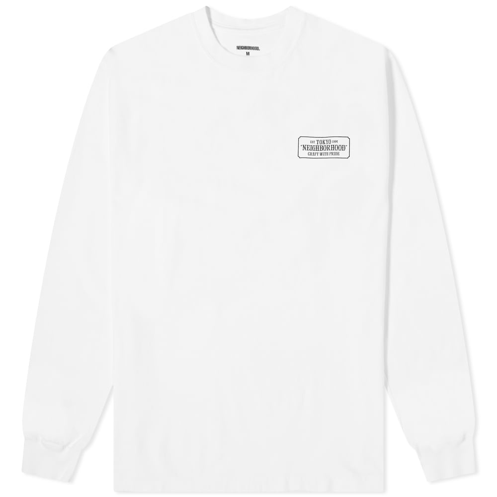 Neighborhood Long Sleeve Bar & Shield Tee - 1