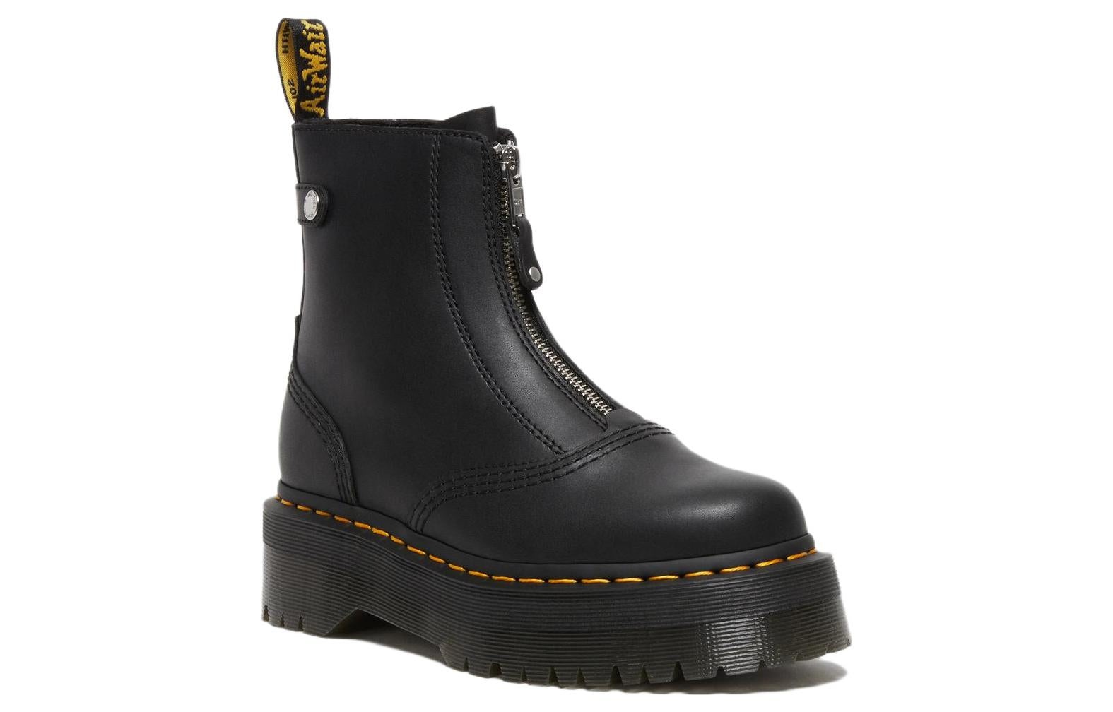 (WMNS) Dr. Martens Jetta Platform Boots 'Black' 27656001 - 2