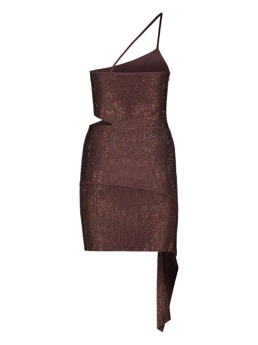 asymmetric mini dress - 2