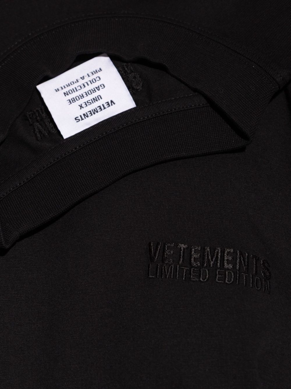 layered-panel T-shirt - 7