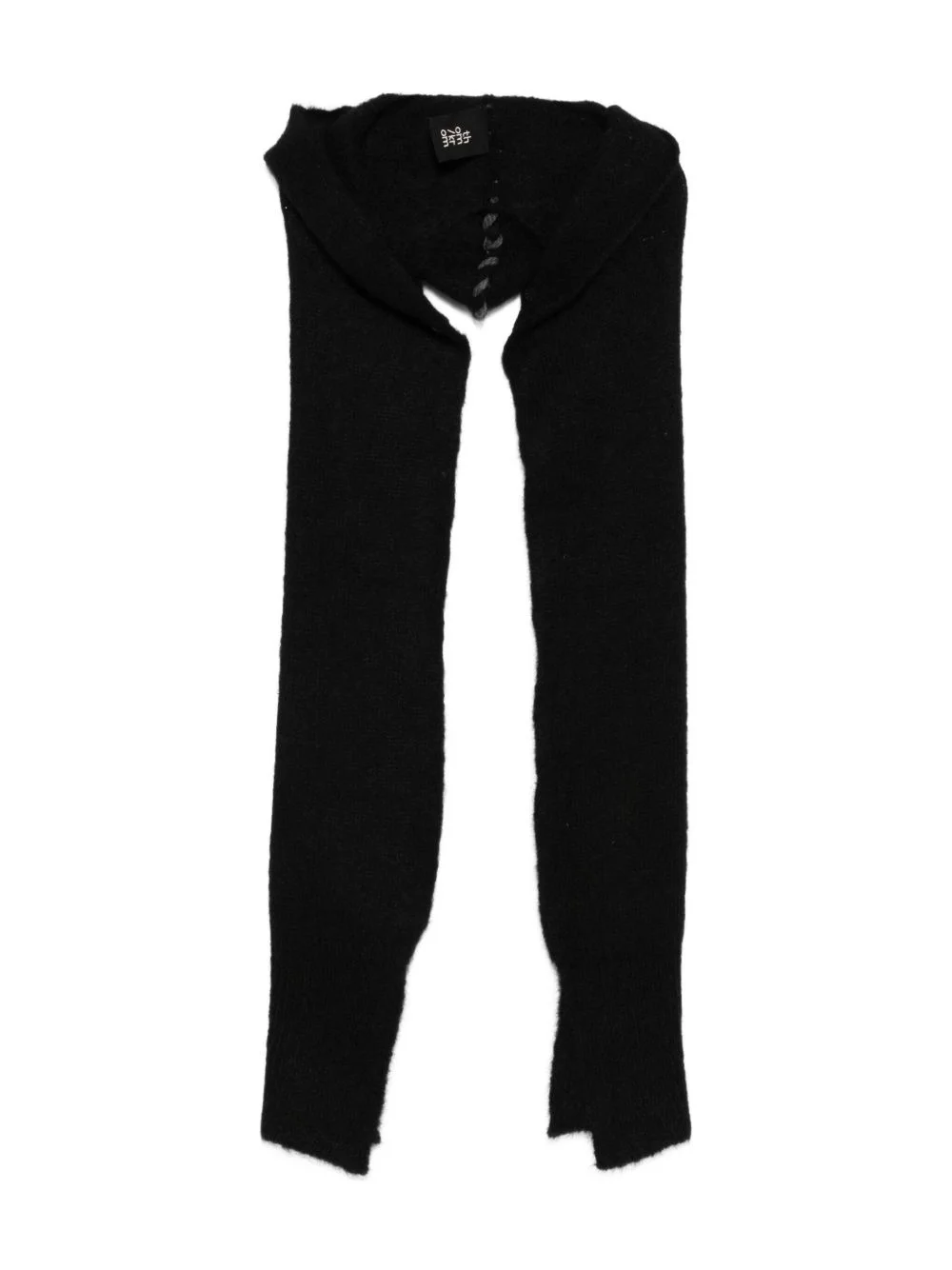 hooded alpaca wool-blend scarf - 1