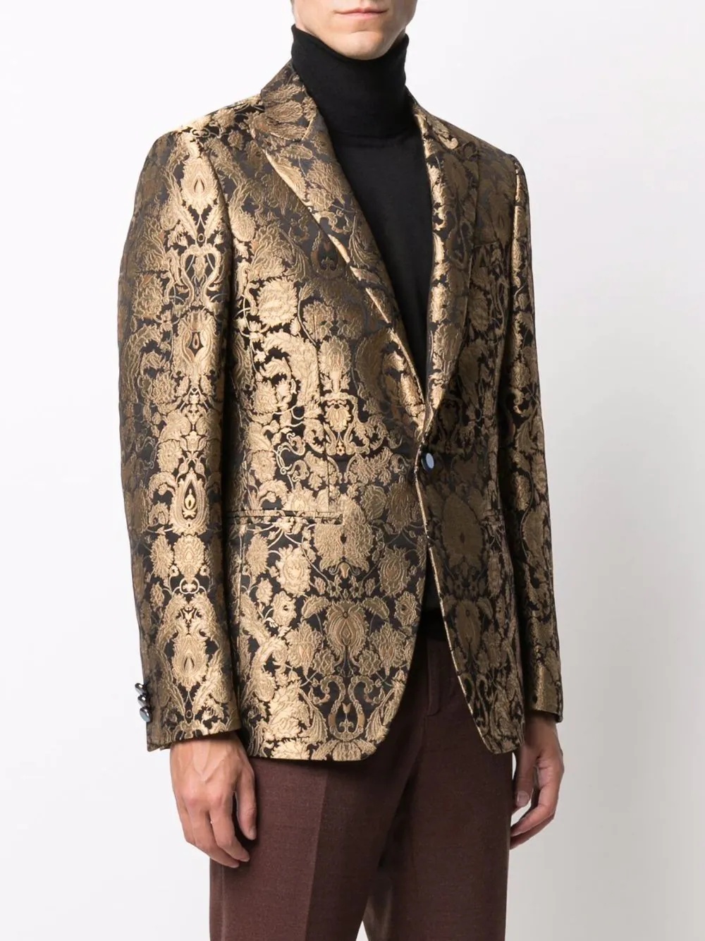 tailored jacquard jacket - 3