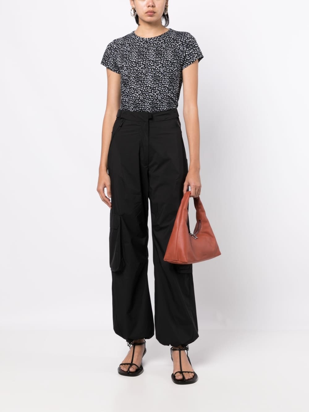 leopard-print short-sleeved T-shirt - 2