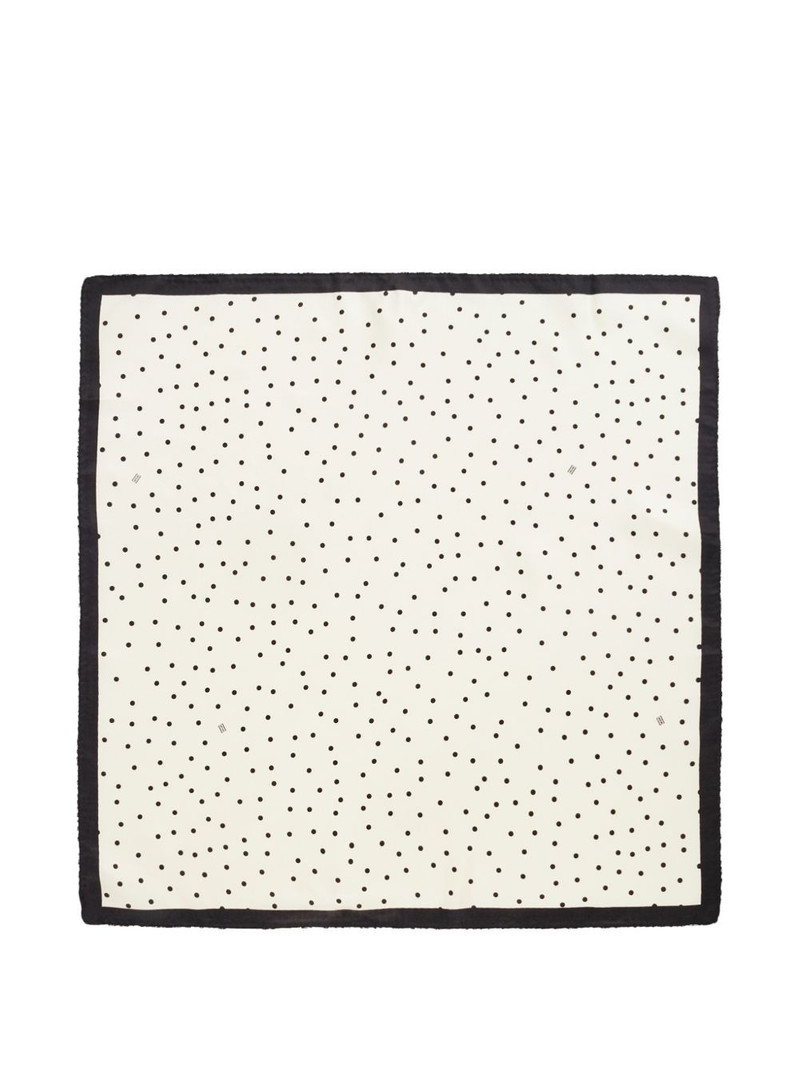 BY MALENE BIRGER Poula polka-dot border scarf outlook